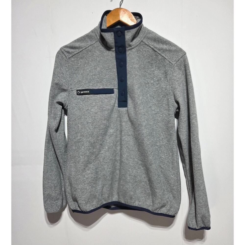 Dri-Duck Woman's Aspen Gray & Blue Pullover Size Small